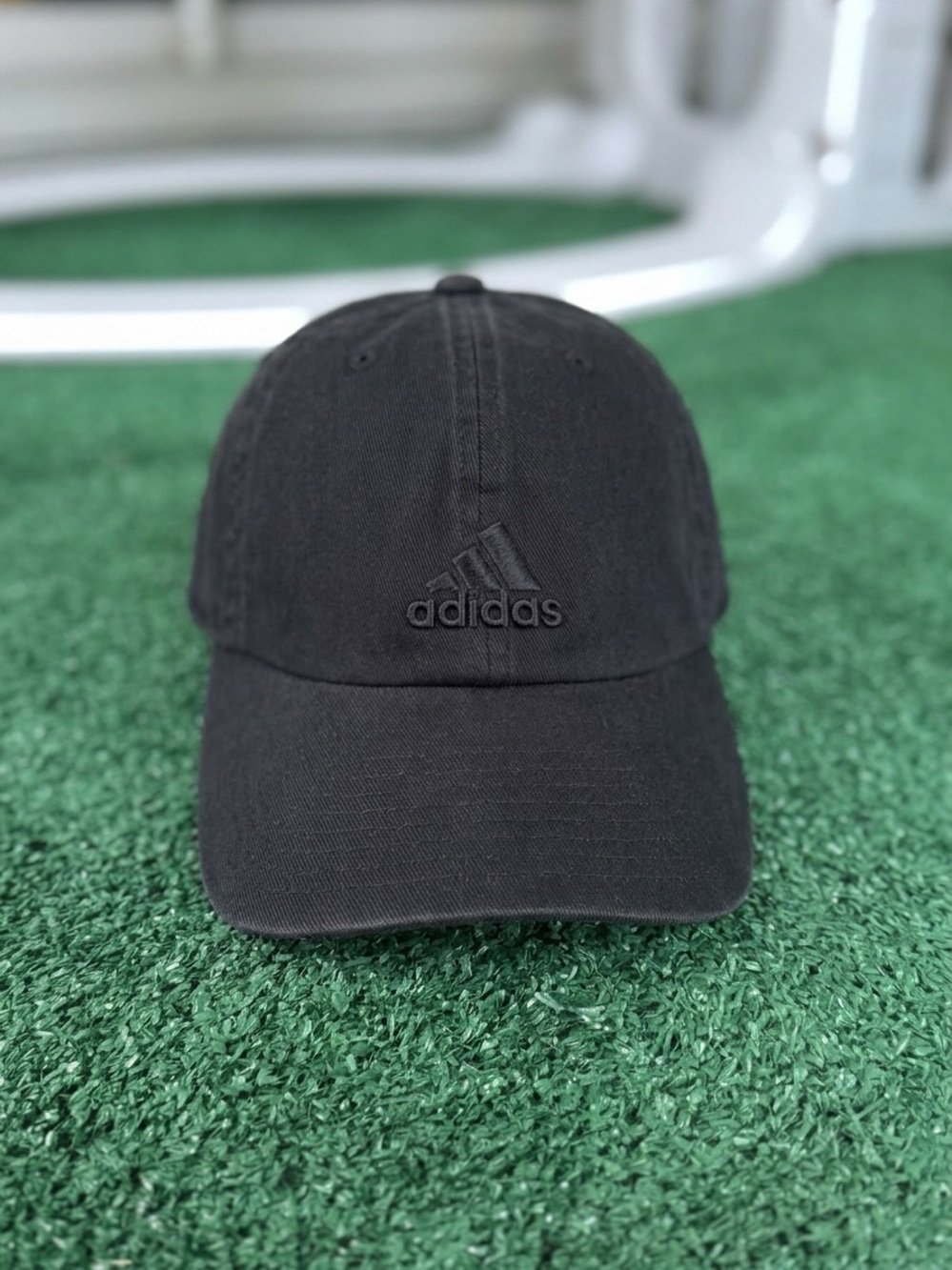 Adidas Aeroready Black Dad Hat Tonal Embroidered Logo Adjustable OS Women’s